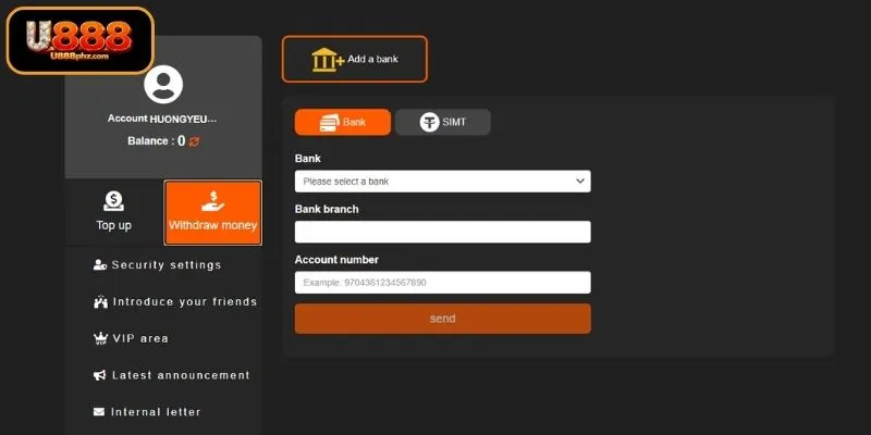 Pag-link ng bangko para sa mabilis na payout